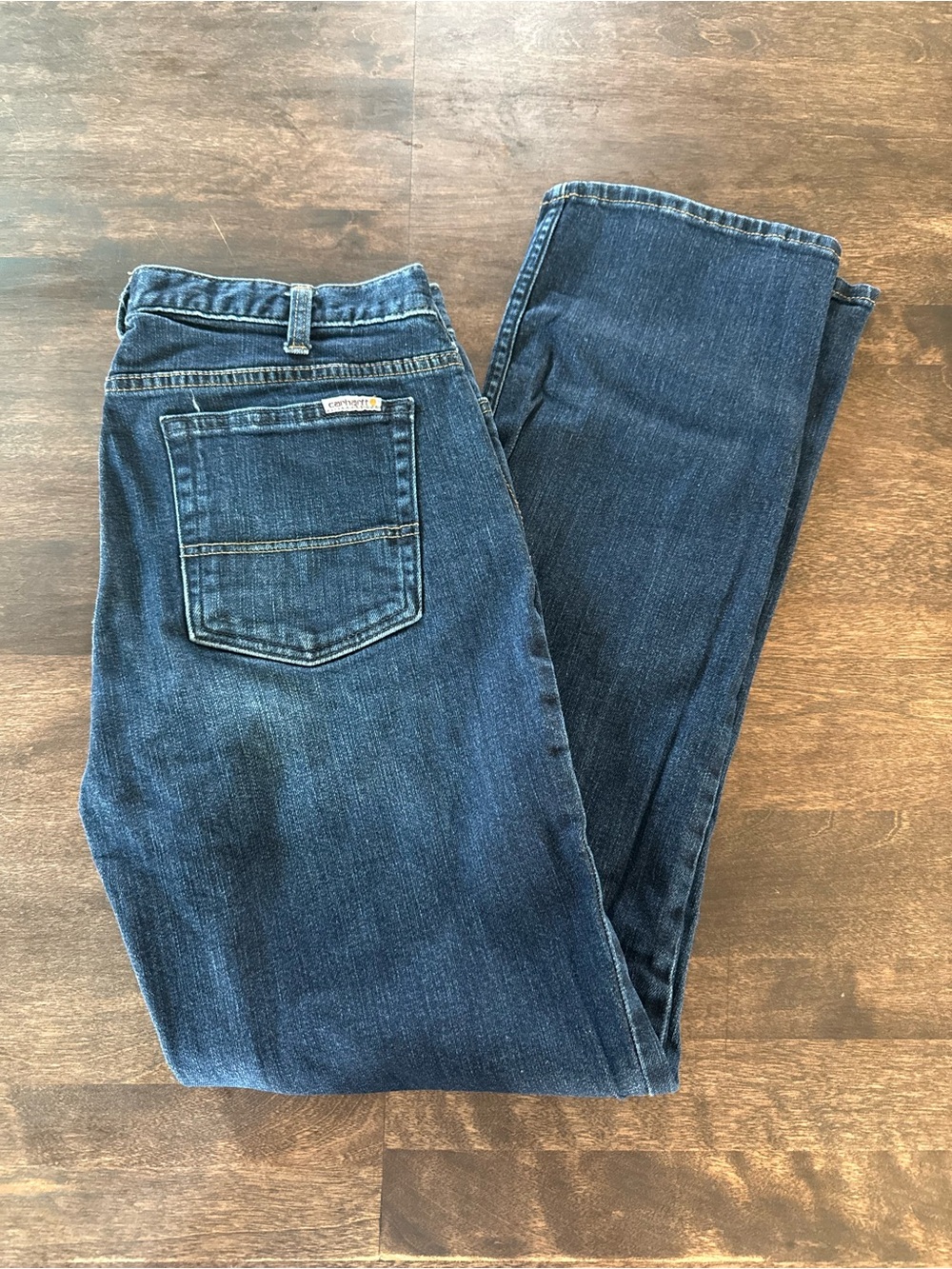 Carhartt Women’s  Dark Blue Wash Straight Jeans Original Fit Size 10/Regular